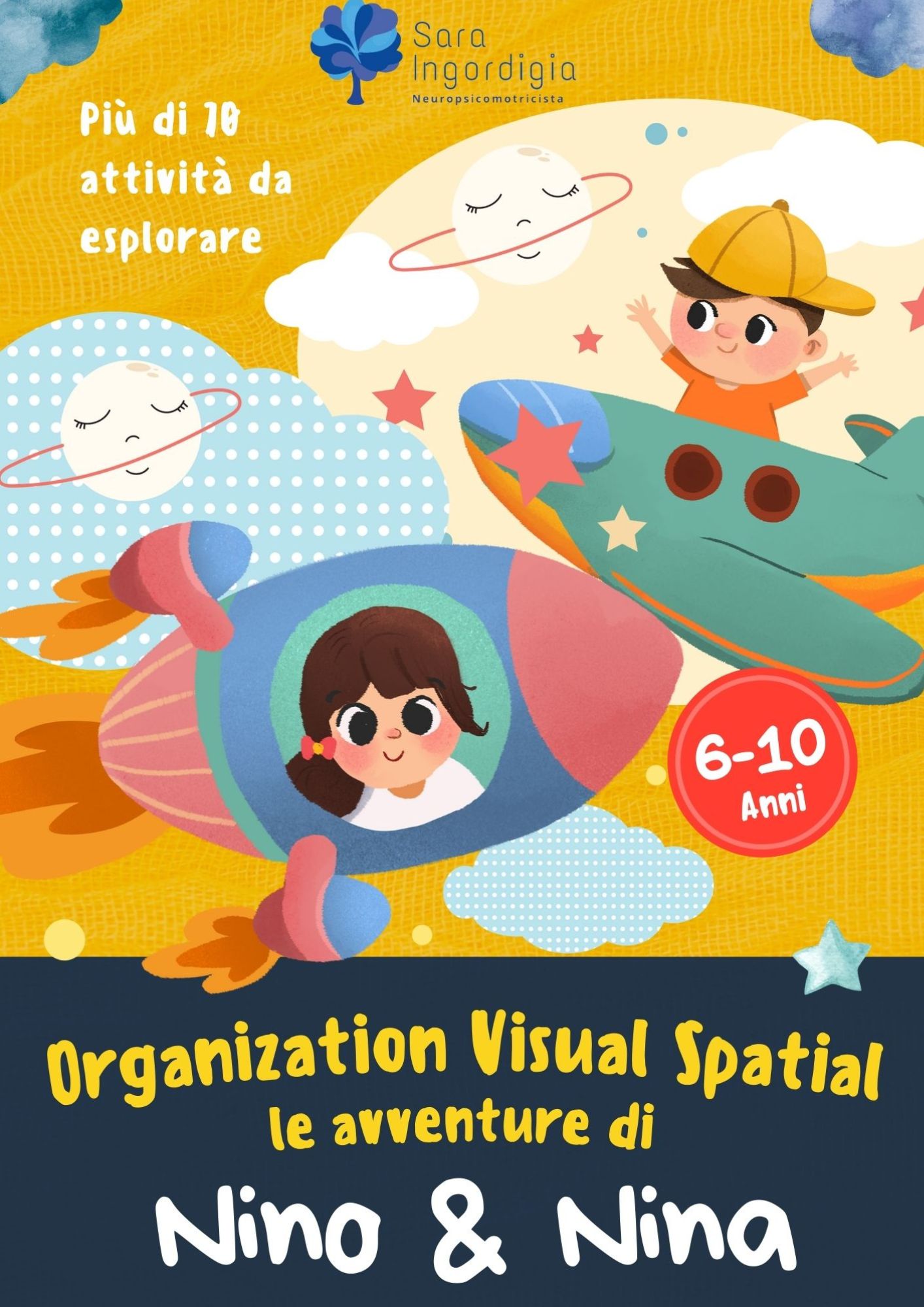 Organization Visual Spatial - Le avventure di Nino e Nina - dai 6 ai 10 anni